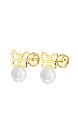 TIME ROAD Pendientes HIN00036 Oro Mariposa Infantil