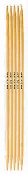 Addi Bamboo Double-Pointed Knitting Needles US 5 (3.75mm) 8 inches (20cm) long 5 Needle Set