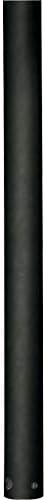 Progress Lighting P2605-80 AirPro Fan Downrod Accessories, 3/4-Inch Diameter x 24-Inch Height, Forged Black