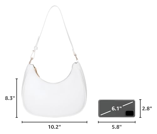 Image of CYHTWSDJ Shoulder Bags for Women, Cute Hobo Tote Handbag Mini Clutch Purse with Zipper Closure