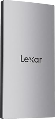 Lexar 2TB ES3 External SSD, Up to 1050MB/s Read, Storage Expansion, Compatible w/USB-C Smartphones, iPhone 15/16, PC, Mac, Tablets, Sleek & Sturdy Design, Silver (LES3XXX002T-RNSAU)