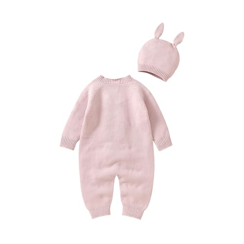 Mameluco para bebé de 2 piezas con gorro integrado para niños y niñas