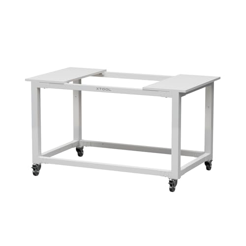 xTool Mobile Work Stand for xTool P3 80W CO2 Laser Cutter, Heavy-Duty Steel Frame, Superior Stability for Easy Move