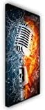 Acoustimac Sound Absorbing Acoustic ART Panel 4 x 2 x 2" MIC FIRE AND ICE