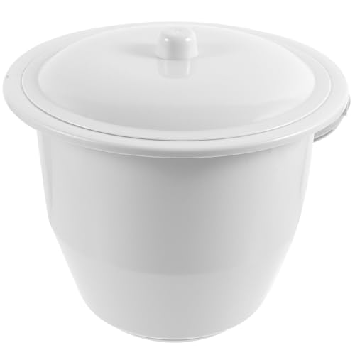 Pot de chambre portable en plastique léger avec couvercle étanche pour voyage et camping