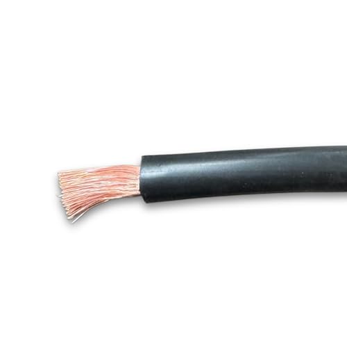 Red & Black Battery/Starter/Welding Flexible PVC Cable Wire 110/170/345 Amp 16mm 25mm 35mm by MKGT® (50mm² Black, 5 Meters)