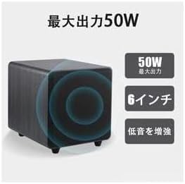 Amazon.co.jp: ウッド サブウーファー 6.5インチ サブウーハー 低音