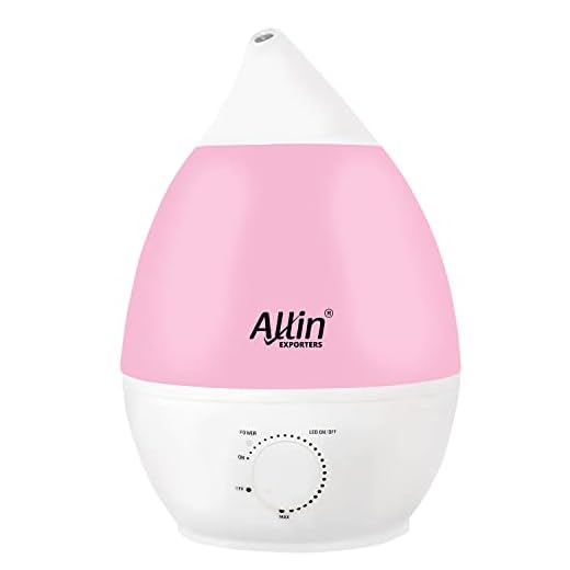 Allin Exporters J66 Ultrasonic Humidifier Cool Mist Air Purifier for Dryness, Cold & Cough Large Capacity for Room, Baby, Plants, Bedroom (2.4 L) (1 Year Warranty)