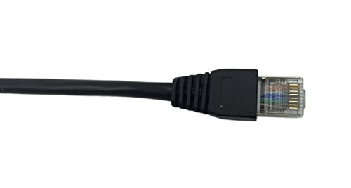 Cerrxian Rj45 Male To Female Lan Ethernet Network Cat 5E Panel Mount Cable (Black)(1M) #TOP3