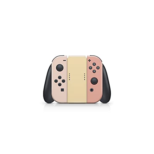 Image of Tacky Design Solid Color Skin Compatible with Nintendo Switch Skin Wrap Cover, Brown Colorwave Blocking for Nintendo Switch Stickers, Premium Vinyl 3M Full Wrap Decal.