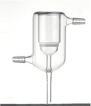GOWE Funnel,Filter, Buchner, Jacketed, Capacity:30ml, Porosity:G3, Total Height:147mm