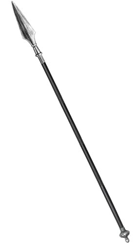 Spartan Spear 58In Medieval Roman Plastic Spear Prop Costume Accessory Weapon Cosplay Vikings Role Play Decoration for Halloween Party