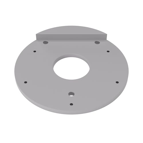 PRIWAS Runde Grundplatte passend für Bosch POF 1200 AE/1400 ACE | Gleitplatte für Bosch Oberfräsen PRIWAS Runde Grundplatte passend für Bosch POF 1200 AE/1400 ACE | Gleitplatte für Bosch Oberfräsen