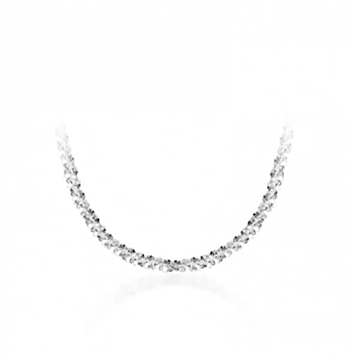Collier ras de cou starlight femmes chaîne os de serpent fin