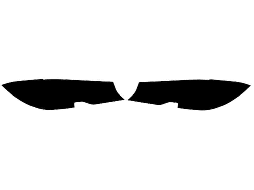 Rvinyl Headlight Tint Covers Compatible with BMW 3-Series 2019-2023 - Matte Smoke