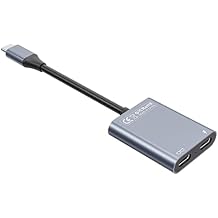 محول شحن USB-C إلى النظارات، محول شحن وتشغيل مع شحن PD بقدرة 100 واط ومخرج عرض 4K@60 هرتز، لأجهزة Switch Not Switch 2 وROG Ally وPS4/5 وXbox وMac mini وأجهزة الكمبيوتر المحمولة وأجهزة وضع DP Alt