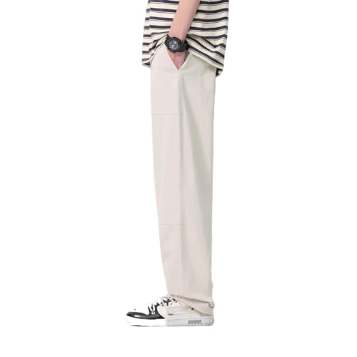 Men's Pants Summer Thin Breathable Wide-Leg Japanese Workwear Straight Leg Casual Trouser