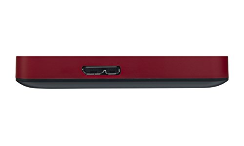 HD Externo Portátil Toshiba Canvio Advance 1TB Vermelho USB 3.0 - HDTC910XR3AA