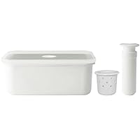 Amazon｜富士ホーロー ぬか漬け容器 2.8L ホワイト 琺瑯ぬか漬け容器