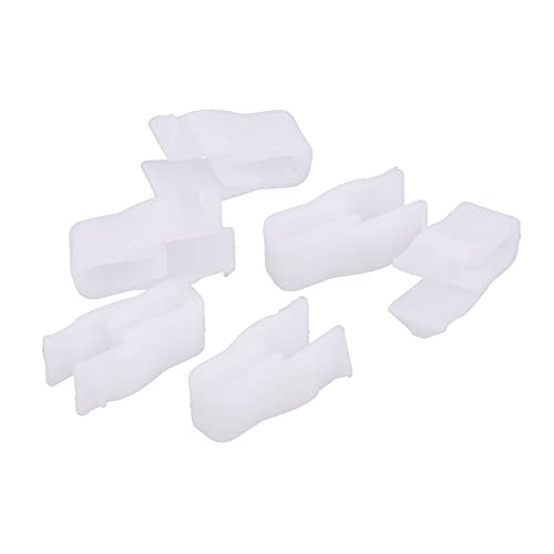 Clip de retenue plastique blanc 6mm haute résistance pour fixation de tableau de bord auto