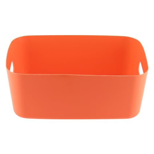 Panier de rangement plastique ajouré avec poignées ergonomiques pour bureau et bain - 7