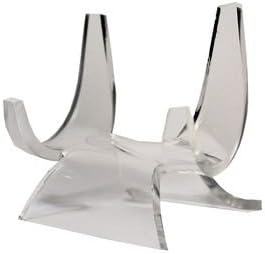 Dazzling Displays Clear Acrylic Display Plate Stand/Easel fits 3"-6" Plates Qty - 12 Pieces