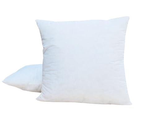JACK 2er Set Innenkissen XXL Kissenfüllung Inlett 50x50cm Wasserfest Wetterfest Kopfkissen Zierkissen Outdoor Kissen