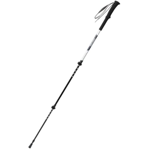 Quick Locks Safe Trekking Poles, Travel Retractable Walking Stick, EVA Grips, Carbon Fiber + Aluminum Alloy, for Men, Women, and Seniors(B)