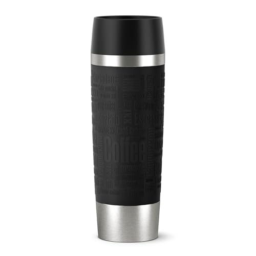 EMSA - Travel Mug Isotherme - Ouverture 360 degrés - 500 ml - Noir