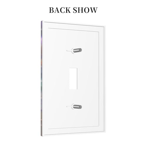 Decorative Switch Covers Plate Colorful Sunset Starfish Beach Shells 1 Gang Wall Plate Oversized Single Toggle Wall Cover Plate Jumbo Electrical Light Switch Plate Faceplate for Home Decor
