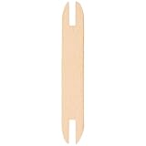 Gogogmee Holz Webstab 15cm Webnadel Strickwerkzeug für Häkel und Webarbeiten Leichtes Nähzubehör für Decken Schals und Mützen Natürliches Buchenholz