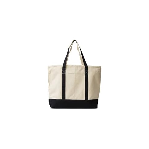 Extra Large Canvas Tote Bags with Zipper - 22 Inches Heavy Duty, Premium Zippered Tote Bag - Zip Top, 100% Organic Cotton, Sturdy, Washable Large Canvas Tote Bags - Multipurpose Canvas Shopping Bag Cover