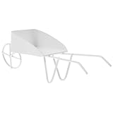 LIFKOME Carro de Hierro Forjado Retro simulado pequeña Casa de muñecas Miniatura pequeño Micro diminuto carretillas diminutas de Metal Mini carretillas Antiguas Planchar