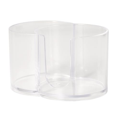 Dispensador de accesorios de maquillaje a prueba de fugas, organizador de mostrador de baño, práctica caja de almacenamiento, organizador de hisopos de algodón para hisopos y almohadilla Dispensador de accesorios de maquillaje a prueba de fugas, organizador de mostrador de baño, práctica caja de almacenamiento, organizador de hisopos de algodón para hisopos y almohadilla