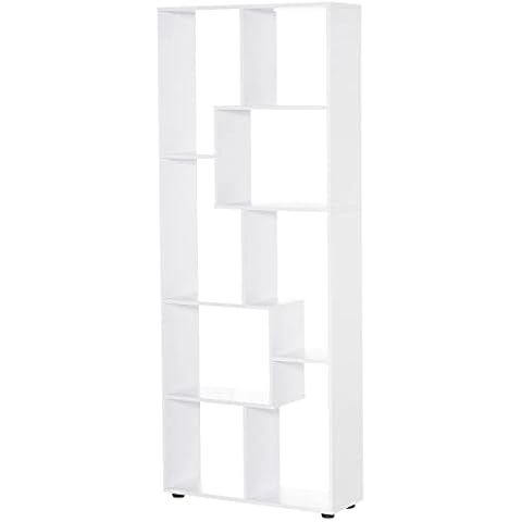 Estantería Moderna HOMCOM con 8 Estantes Cover