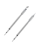 C245 Soldering Iron Tips, 2 Types Solder Tips C245-K/B, Soldering Tips Tool Replacement,Compatible with JBC Station of 100-150 watt, C245 Soldering Station Kit