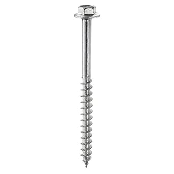 3/8" x 5" Powerlags Interior Hex Head Structural Wood Lag Screws 25 pcs Hex Heavy Duty Framing