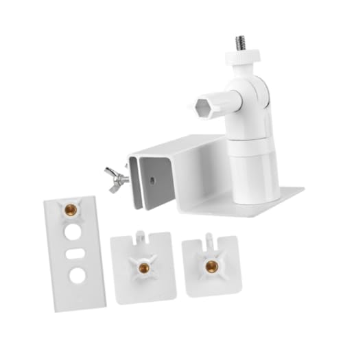 Yiju Security Camera Bracket Gutter Mount Surveillance Camera Holder Adjustable Siding Clips for Indoor Outdoor Dormitory Office, White
