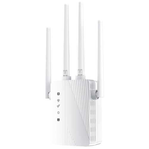 Image of WiFi Extender Signal Booster, Longest Range up to 15000 sq.ft for Home, Wireless Internet Extender with Ethernet Port