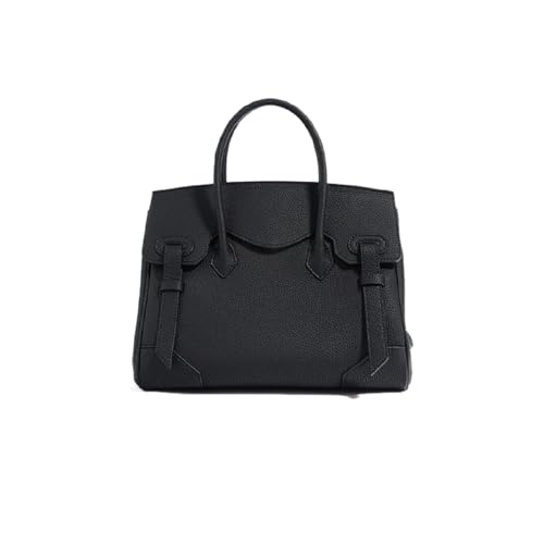 Image of JIUFENG Women's Top Handle Satchel With Detachable Strap,Lychee Pattern Genuine Leather Fashion Crossbody Slingbag