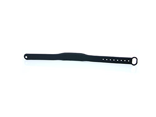 NFC Armband, geeignet für Kontaktdaten, Messe, Sport, 924 Byte (NTAG 216), wasserfest, schwarz, verstellbar