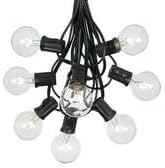 Cadena de 25 luces globo G40 para patio y jardín miniatura 7