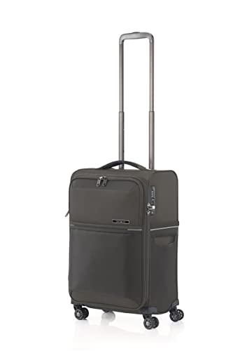 Image of Samsonite 73H 55 cms Nylon Spinner Softsided Cabin Luggage | Trolley Bag For Men Women, Platin Grey