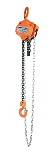 Beta 8143 Wll T 0,5 - Paranco Manuale A Catena Con Gancio Robusto, Altezza Sollevamento 3M E Portata 500 Kg, Singola Catena Da 8,5 Kg