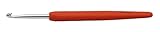 [page_title]-KnitPro 30909 Häkelnadel Softgriff Aluminium silber Waves 4 mm, tangerine