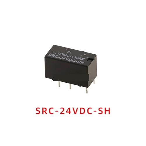 Kit de 5 relés SRC-24VDC-SH de 24V y 8 pines para proyectos de automatización y reparación 2