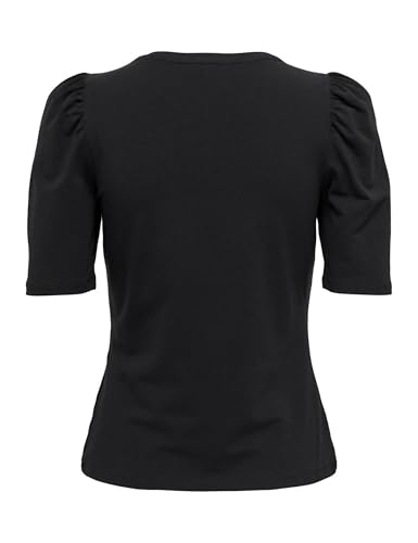 ONLY Damen Onllive Love 2/4 Pufftop JRS Noos, Schwarz, S