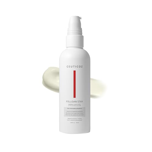 Image of Ceuticoz Follidan Stay Dandruff Clear Lotion | For Persistent Dandruff & Scalp Inflammation | Targets dandruff & restores scalp health | Tea Tree Oil & Sage Oil | All Hair Types | 100ml