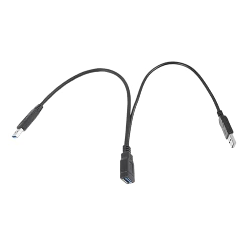 CHICAMPERA 延長ケーブル 字岐 高耐久デュアルオス コード増設用 モバイルハードディスク対応 電源供給強化 長尺設計 スプリッター