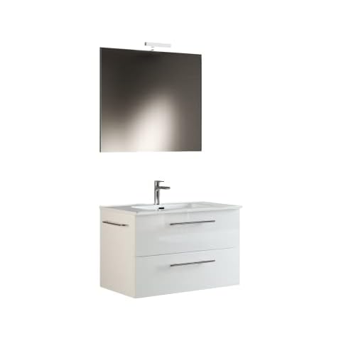 MaMa Store ERA 80-Hängeschrank 80 cm weiß glänzend lackiert Cover